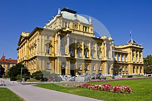 Croatian National Theatre in Zagreb photo