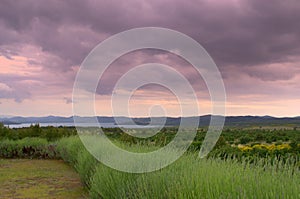 Croatian twilight landscape