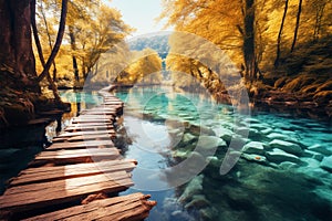 Croatias iconic Plitvice Lakes National Park shines in European splendor photo