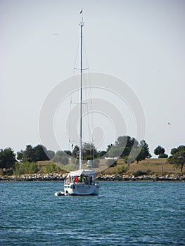 Croazia and a sailing boat photo