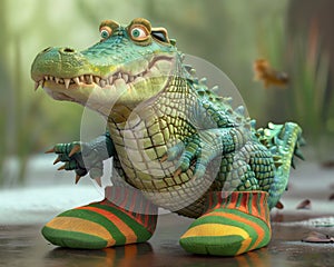 A Croc in Socks