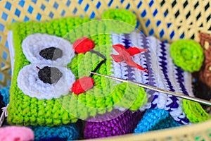 Crochet hook needle, handmade art and crafts