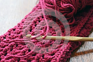 Crochet Hook and Yarn photo