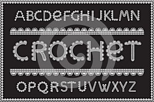 Crochet letters set photo