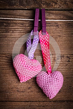 Crochet lovely hearts