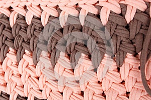 Crochet pattern closed up background