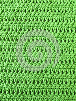 Crochet pattern in limegreen