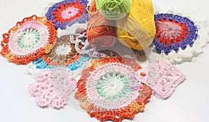 Crochet patterns of thread