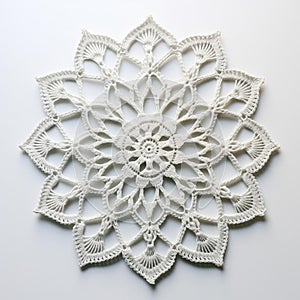 Crochet On White: Calm And Meditative Conception Designs