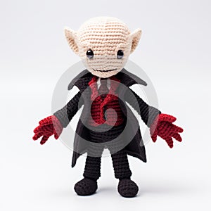 Crocheted Evil Character Doll: Goblin Academia Inspired With Cryptid Aesthetic