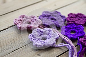 Crocheted flowers