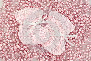 Crocheted Pink Baby Booties