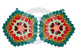 Crocheted potholders