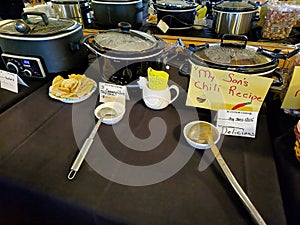 Crock Pots in Chili Cook-off Contest