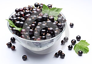 Crockery with black currant.