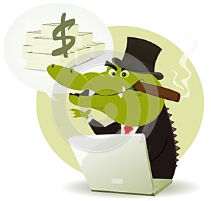 Crocodile Bankster Crook