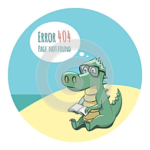 Crocodile With a Book - Error 404