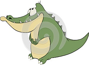 Crocodile. Cartoon