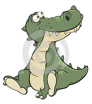 Crocodile. Cartoon