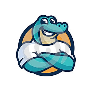 Crocodile Cartoon Mascot Design