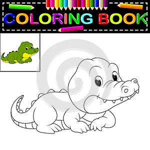 Crocodile coloring book