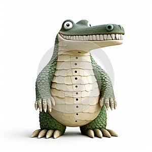 Crocodile Figurine: A Concrete Masterpiece In Inventive Character Designs