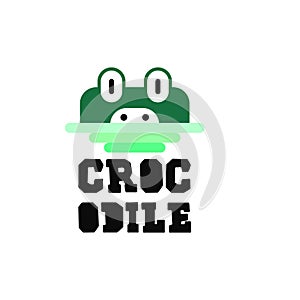 Crocodile logo vector. Reptile logo template. Dengerous animal logo vector