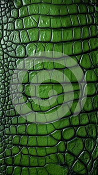 Crocodile skin textured background. Dark green alligator scales. Lizard, reptile skin. Concepts of texture, luxury