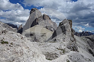 Croda dei toni peak in dolomites,italy