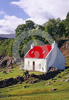 Croft cottage, Torridon, Scotland