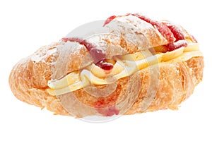Croissant with blancmange cream