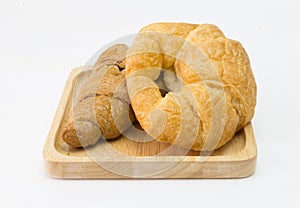 Croissant bread, france Croissant isolated on white background