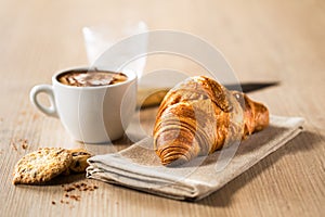 Croissant breakfast