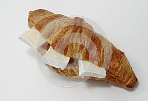 Croissant with brie cheese