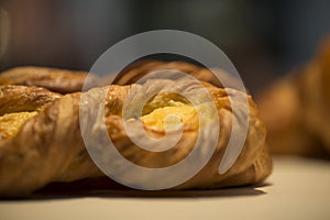 Croissant with cream