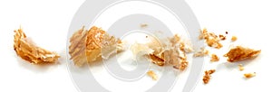 Croissant crumbs macro