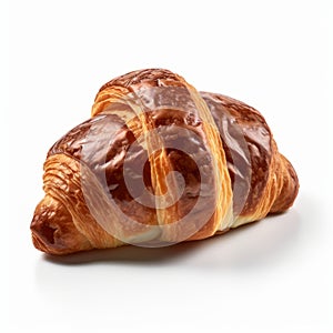 Croissant De Choclo: Hyperrealism Photography On White Background