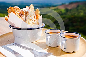 Croissant and Milked Tea to Dip