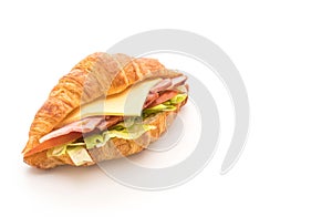 croissant sandwich ham