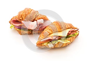 croissant sandwich ham