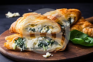 Croissant With Spinach And Feta