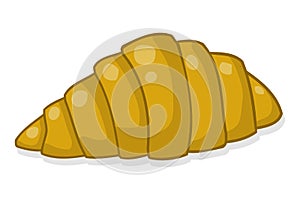 Croissant vector illustration isolated