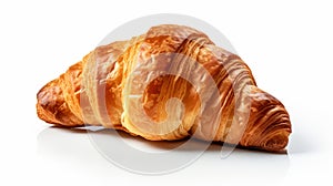 Croissant On White Background: A Tonalist Genius In 8k Resolution