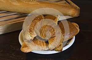 Croissants and Baguette