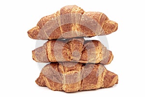 Croissants isolated on a white background