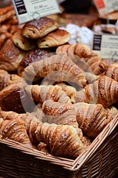 Croissants at the market