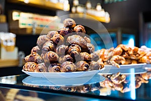 Croissants in Spanish bakeshop