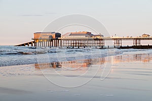 Cromer pier at sunset