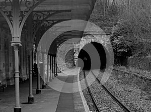 Cromford train station and Willersley tunnel