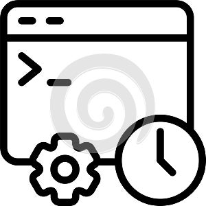 Cron Job Vector Icon